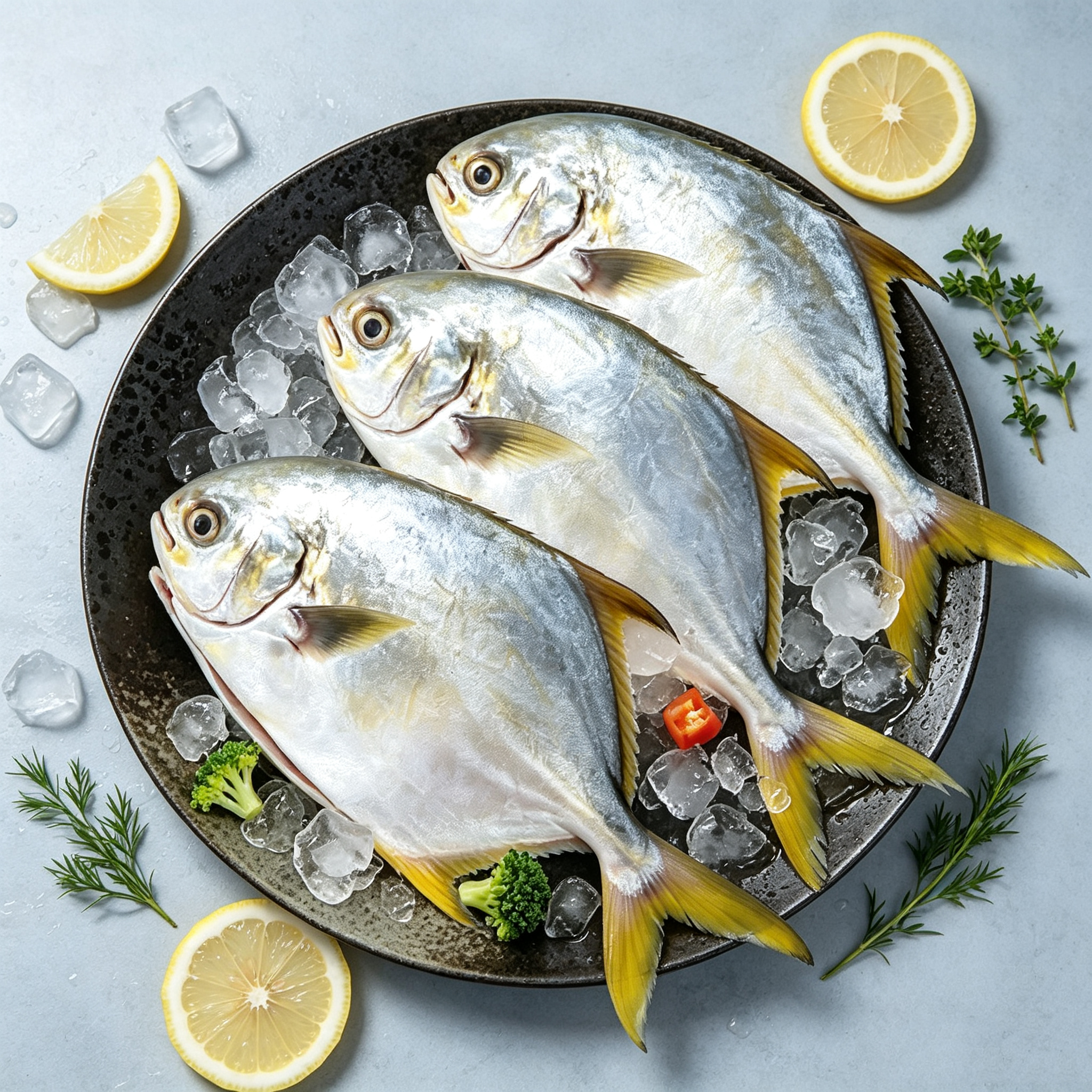 Frozen Whole Golden Pompano